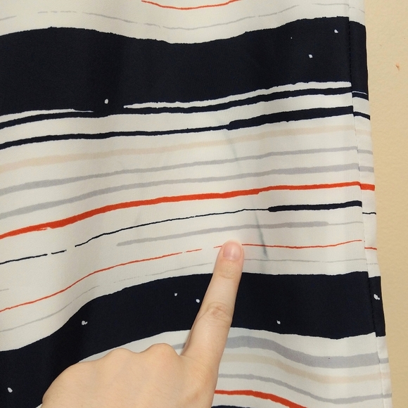 🌹BCBGeneration Wide Leg High Waisted Striped Trousers Size 0 - Picture 5 of 7